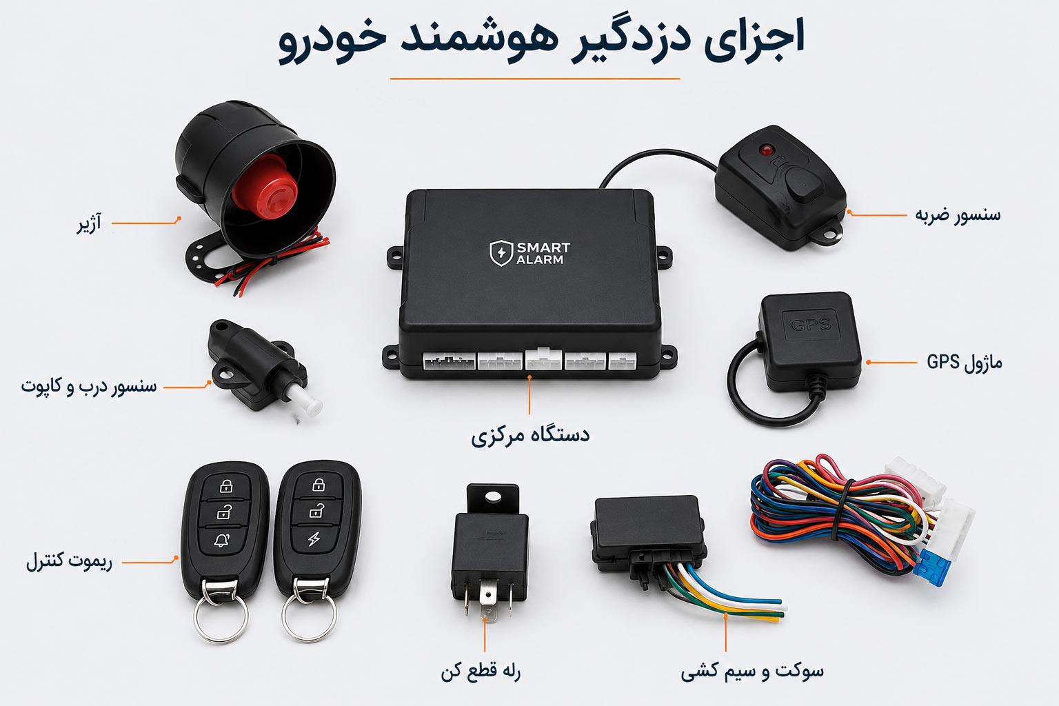 اجزاس دزدگیر هوشمند خودرو