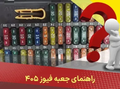 راهنمای جعبه فیوز ۴۰۵