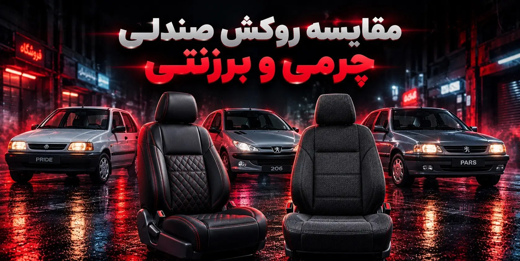 روکش صندلی چرمی یا برزنتی؟